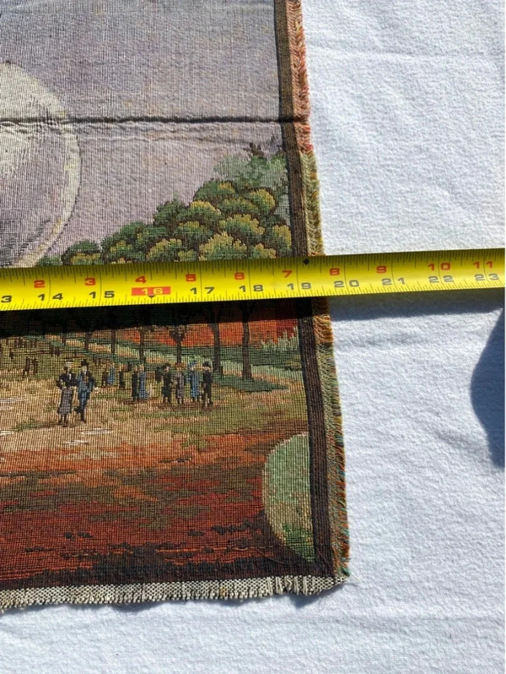 Rare Vintage 1939 New York World‘s Fair tapestry Trylon Perisphere